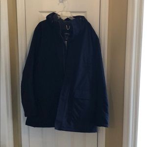 Land’s End men’s XL navy blue coat.